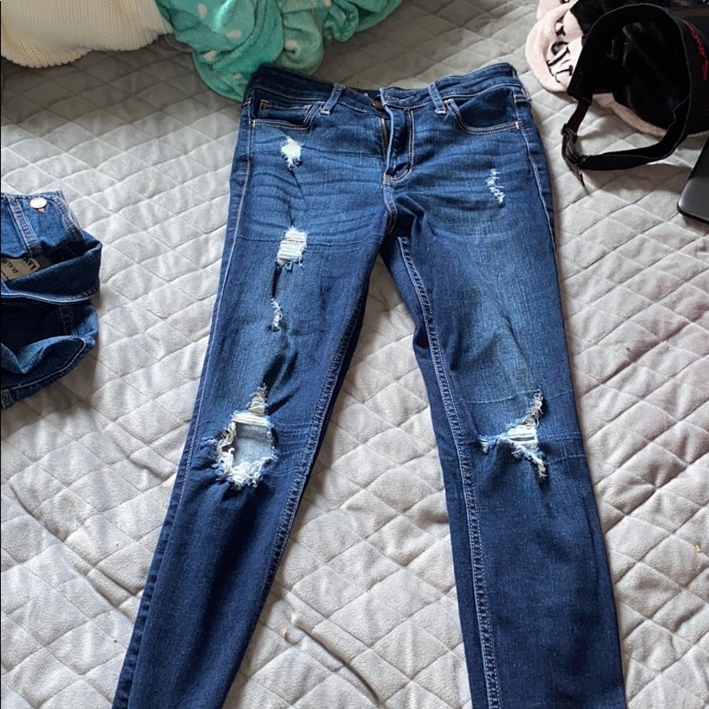 Hollister ripped jeans